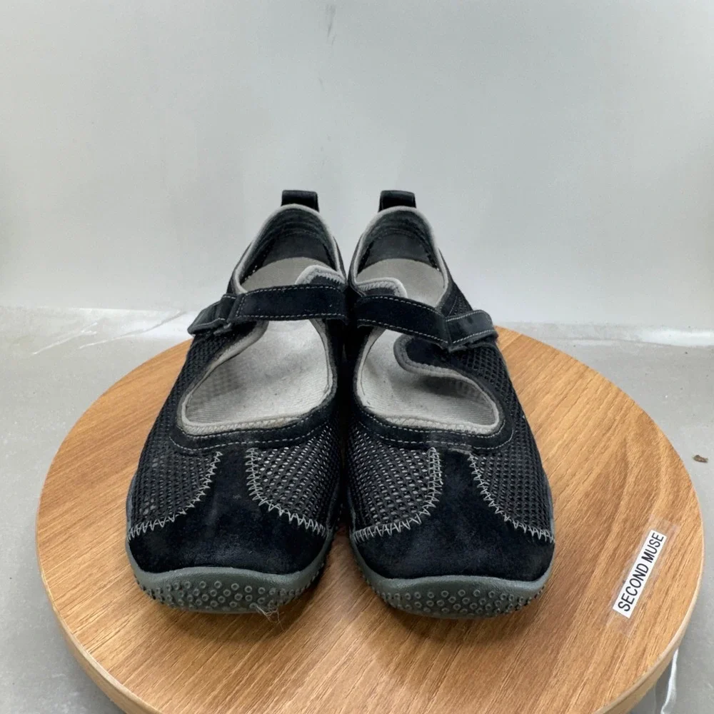 Merrell Mary Jane Shoes Womens Size 7 Black Mesh Athletic Outdoor Walking Flats